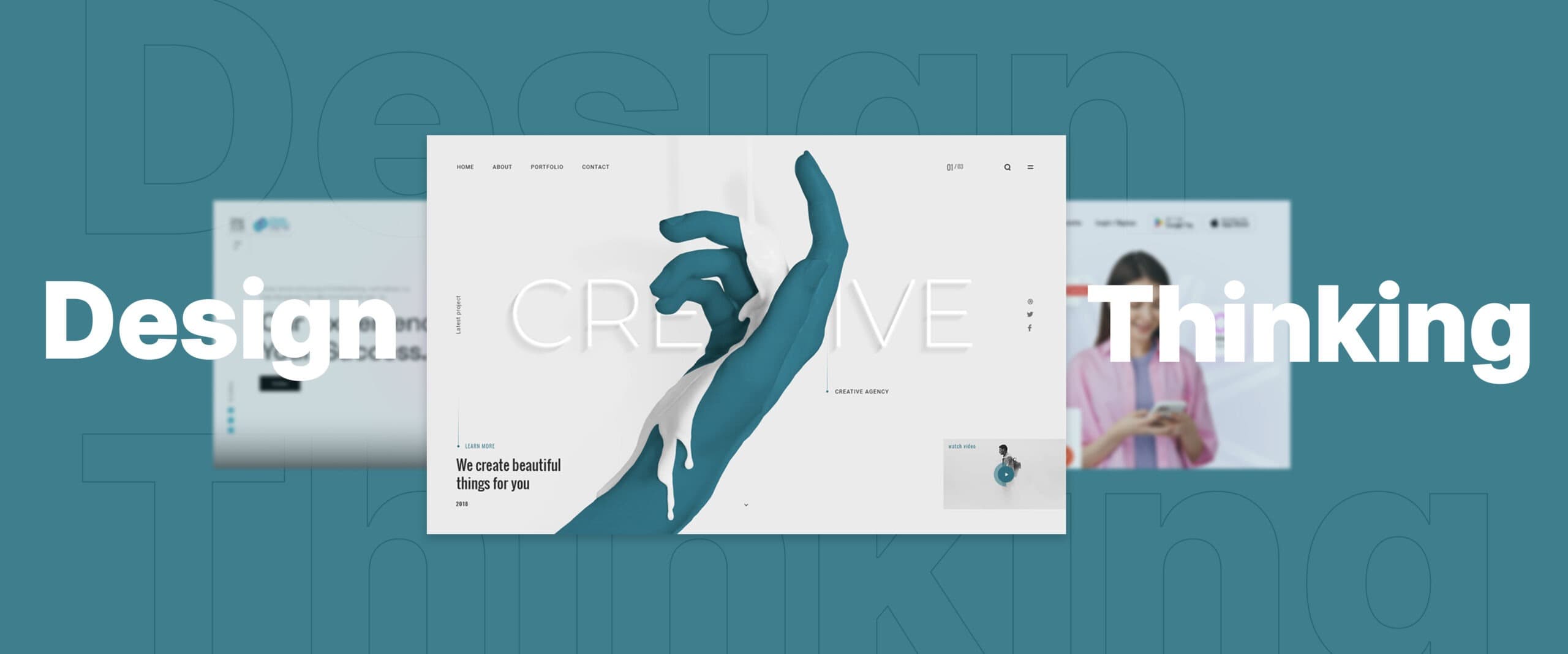 Role of design thinking in website design